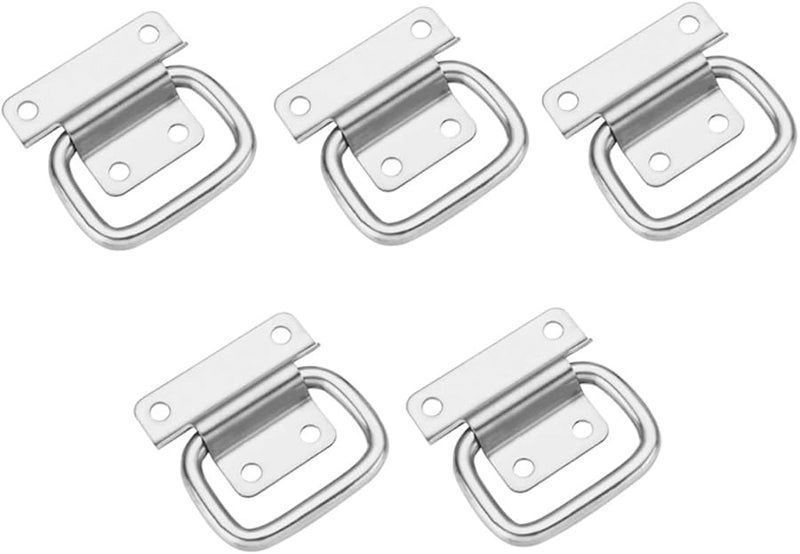 5pcs Stainless Steel Folding Pull Handles for Toolboxes Cabinets Home Office Use - Image 1